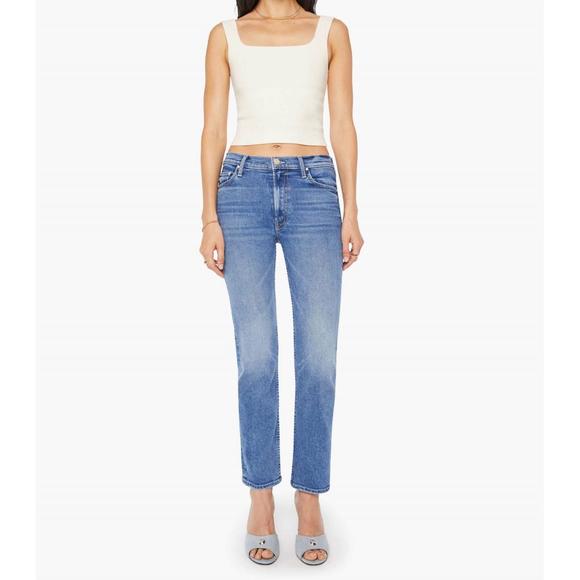 NEW MOTHER mid rise rider hover jean in swing and a miss - Picture 1 of 3